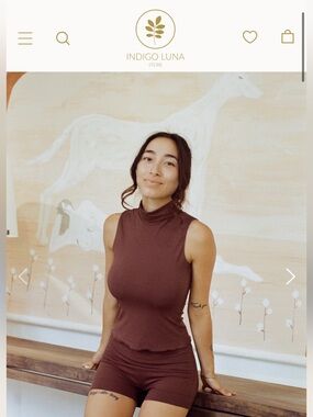 Indigo Luna x Hitomi Ritual Top in Carob (limited edition sold out)